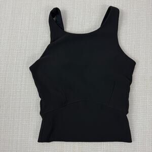 Move Theology Cropped Activewear Black Tank Size‎ XS